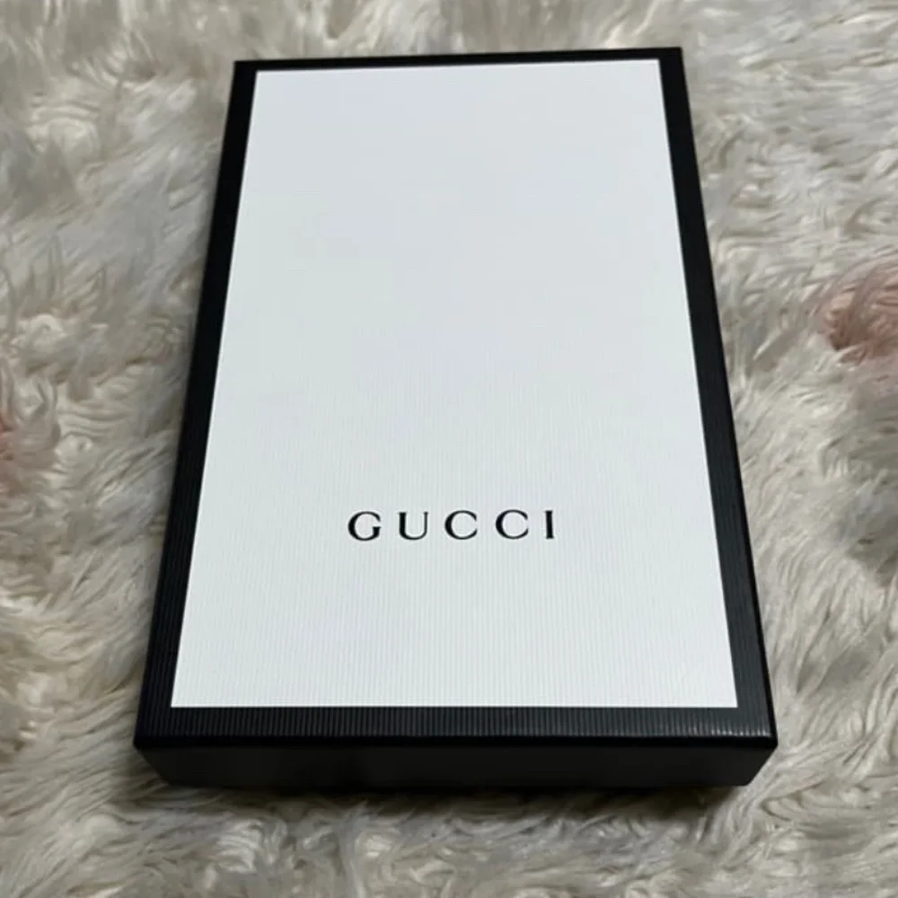 Authentic Gucci Plutone Black Soft Calf Leather Logo Three Quarter Zip W…